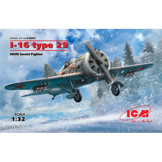 WWII SOVIET FIGHTER I-16 type 29 1/32 ICM 32003