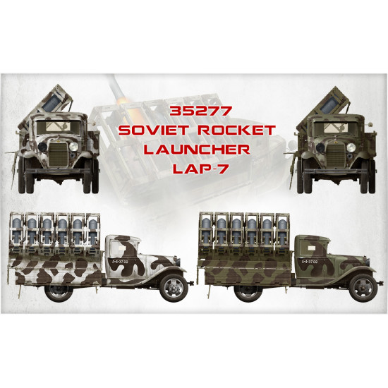 Military miniatures of World War II SOVIET ROCKET INSTALLATION LAP-7 1/35 MINIART 35277