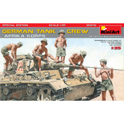 WW II Military Miniatures GERMAN TANK CREW Afrika Korps SPECIAL EDITION 1/35 MINIART 35278