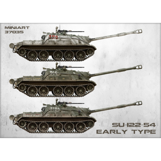 Military Miniatures SU-122-54 EARLY TYPE 1/35 scale MINIART 37035 MILITARY ARMOR