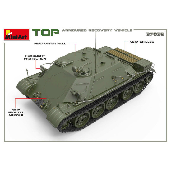 MINIART 37038 TOP ARMOURED RECOVERY VEHICLE 1/35 SCALE MODEL Military Miniatures