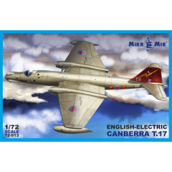 Plastic model airplane ENGLISH ELECTRIC CANBERRA T.17 1/72 scale Micro Mir 72-013