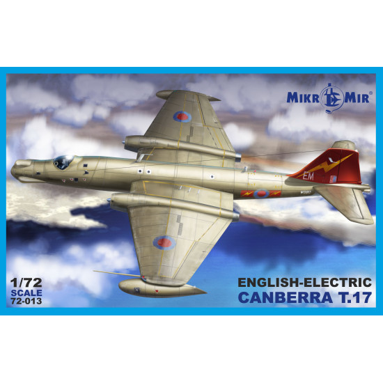 Plastic model airplane ENGLISH ELECTRIC CANBERRA T.17 1/72 scale Micro Mir 72-013
