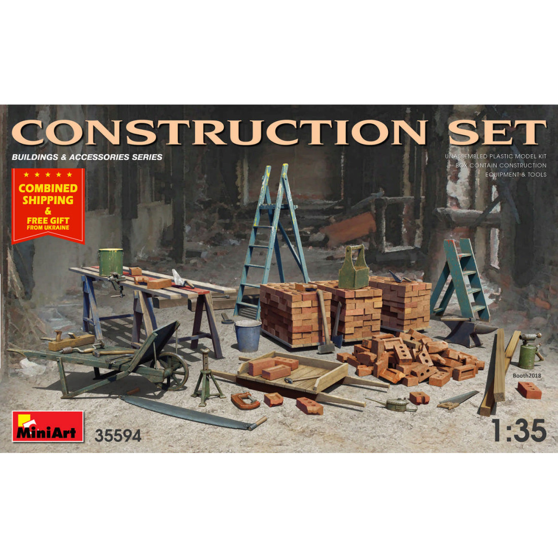MINIART 35594 CONSTRUCTION SET 1/35 scale model kit Accessories for