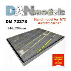 STAND FOR MODELS. TOPIC AIRCRAFT CARRIER DECK 240X290 MM 1/72 DAN MODELS 72278