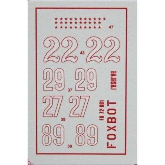 DECAL FOR SOVIET INTERCEPTOR AND FIGHTER AIRCRAFT YAK-9 1/72 scale Foxbot 72-001