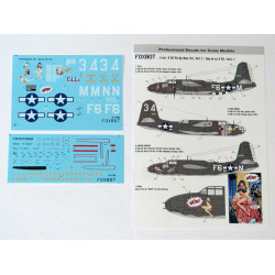 DOUGLAS A-20 BOSTON PIN-UP NOSE ART AND STENCILS PART 1 1/72 Foxbot 72-006