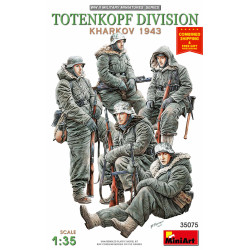 Miniart 35075 TOTENKOPF DIVISION ( KHARKOV 1943 ) 1/35 scale model kit 5 figures