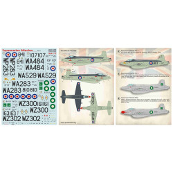 NEW WET DECALS SUPERMARINE ATTAKER PART-1 DECALS 1/72 SCALE PRINT SCALE 72-345