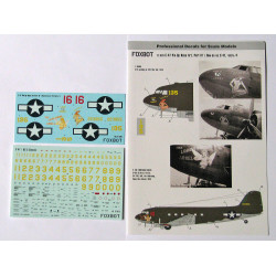 DOUGLAS C-47 SKYTRAIN/DAKOTA PIN-UP NOSE ART AND STENCILS 4 1/72 Foxbot 72-020