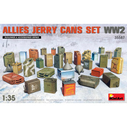 Miniart 35587 - ALLIES JERRY CANS SET World War 2 1/35 scale plastic model kit