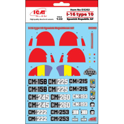 ICM d3202 1/32 decal for I-16 type 10 Spanish republic air force