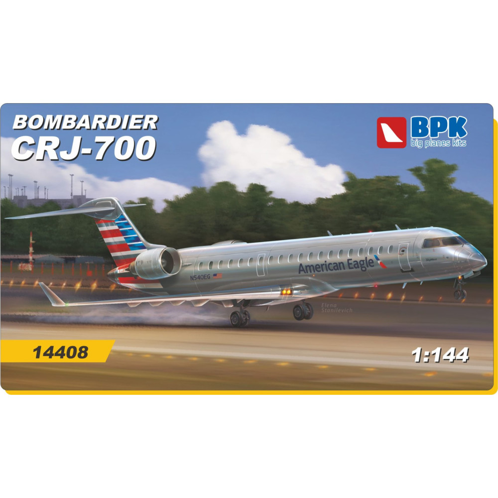 BPK 14408 - Bombardier CRJ-700 American Eagle company 1/144 scale model kit  Model Kit Aircraft Model Kits, Air | plastic-models-store.com