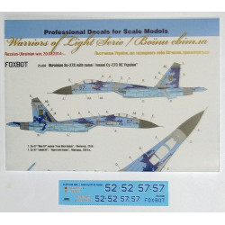DECALS SUKHOI SU-27 WITH NAME 1/72 SCALE Foxbot 72-037