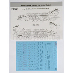 DECALS STENCILS FOR MIG-25 1/72 SCALE Foxbot 72-038