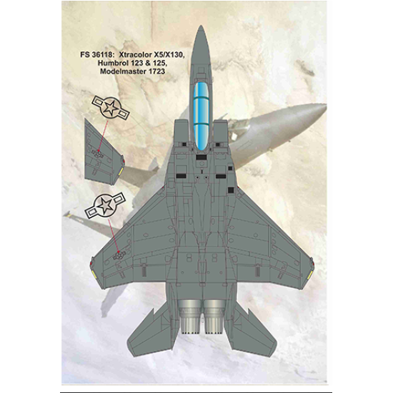 DECAL FOR MCDONNELL DOUGLAS F-15 EAGLE AIRCRAFT 1/32 PRINT SCALE 32-021