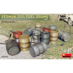 Miniart 35597 - 1/35 German 200l fuel drums ww2