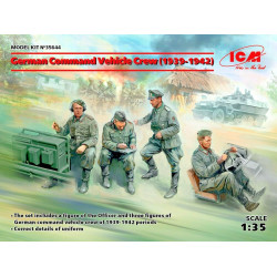 ICM 35644 - German Command Vehicle Crew (1939-1942) WW II (4 figures) 1/35 scale