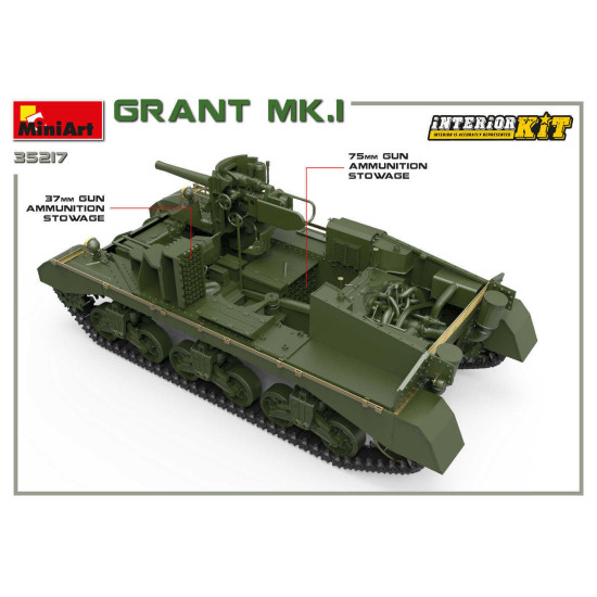 MINIART 35217 1/35 SCALE MODEL GRANT Mk.I INTERIOR KIT