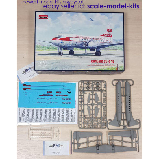 Roden 334 - 1/144 - Convair CV-340 Hawaiian Airlines aircraft kit