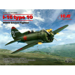 ICM 32004 - 1/32 I-16 type 10, WWII Soviet Fighter, scale plastic model kit