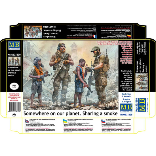 Us Stock Master Box 35200 - 1/35 Somewhere On Our Planet. Sharing A Smoke Scale Model Kit
