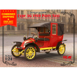 ICM 24030 - 1/24 Paris Taxi Type AG 1910 scale model kit