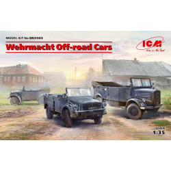 ICM DS3503 Wehrmacht off-road vehicles (Kfz.1, Horch 108 Typ 40, L1500A) 1/35