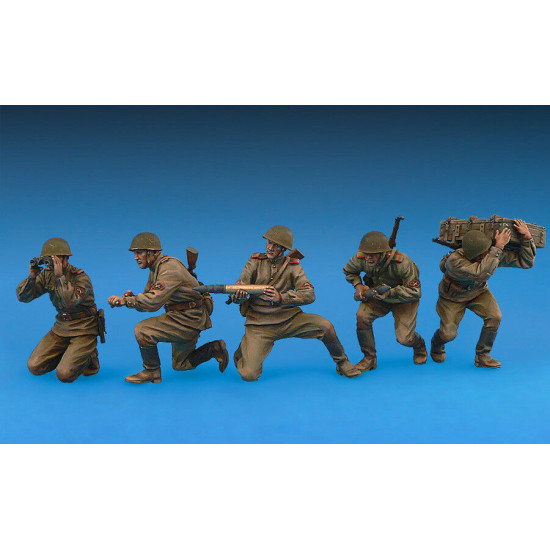 Miniart 35129 - 1/35 Soviet Gun USV-BR 76-mm 1941 with Limber and Crew USSR kit