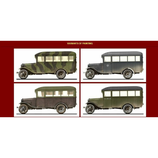 Miniart 35149 - 1/35 GAZ-03-30 Soviet Bus, Model 1938 USSR Military Car Mod.