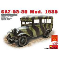 Miniart 35149 - 1/35 GAZ-03-30 Soviet Bus, Model 1938 USSR Military Car Mod.