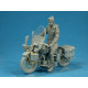 Miniart 35168 - 1/35 U.S.Military Policeman with Motorcycle WWII Plastic Models