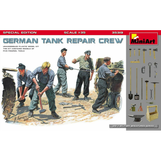 Miniart 35319 German Tank Repair Crew (5 Figures). Special Edition 1/35