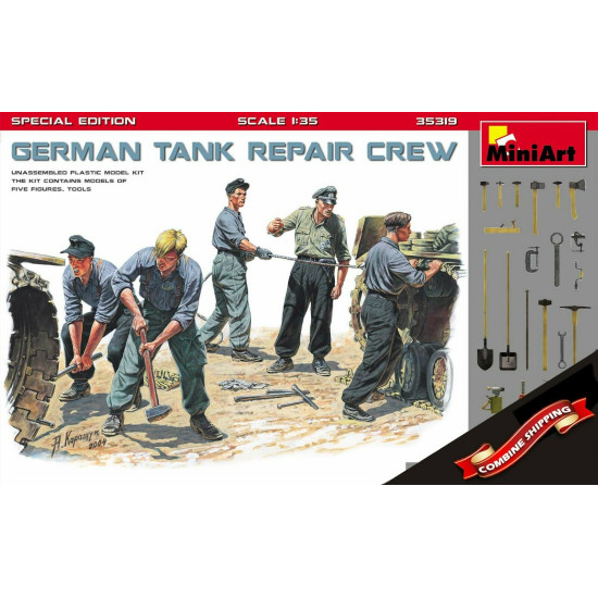 Miniart 35319 German Tank Repair Crew (5 Figures). Special Edition 1/35