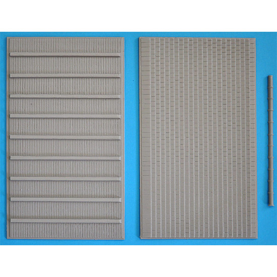 Miniart 35518 - 1/35 Flat Tile Roof for Buildings Plastic Model Kit 1 Figure