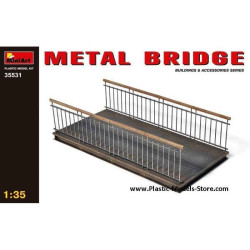 Miniart 35531 - 1/35 Metal Bridge for Diorama Plastic Model Kit 44 Detalis