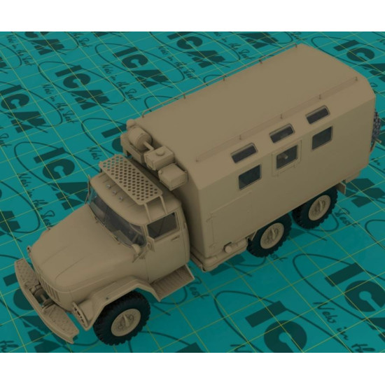ICM 35518 - 1/35 Zil-131 Emergency Truck, Soviet Vehicle scale model kit