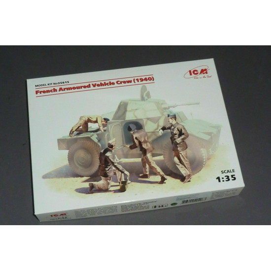 ICM 35615 - 1/35 French Armoured Vehicle Crew WWII (1940), 4 figures