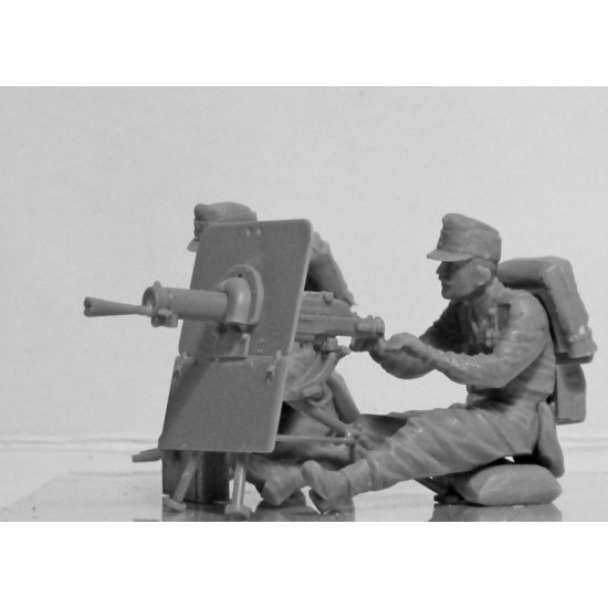 ICM 35697 - 1/35 Austro - Hungarian MG Team WWI, (2 figures), plastic model kit