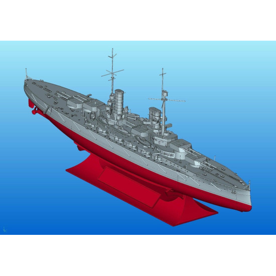 ICM S016 - 1/700 Kronprinz full hull and waterline WWI German Battleship