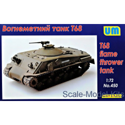 Unimodel 450 - 1/48 Soviet T68 Flame Thrower Tank WW II Plastic Model UM 440