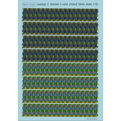 Print Scale 016-camo - 1/72 Lozenge C. German 5 color printed fabric Wet decal