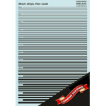 Print Scale 037-camo - Black strips. Non scale, Wet decal