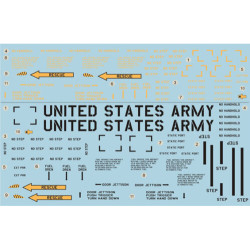 Print Scale 32-007 - 1/32 Airplane Ch-47 Chinook Aircraft Accessories, wet decal