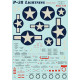 Print Scale 32-010 - 1/32 Decal for Airplane P-38 Lightning Part-2 Aircraft