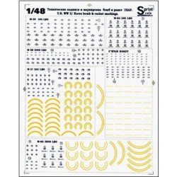 Print Scale 48-001 - 1/48 Technical Inscriptions and Marks of Airbombs USAF, wet