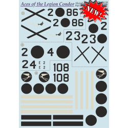 Print Scale 48-119 - 1/48 Decal for Airplane Aces of the Legion Condor, Part 2