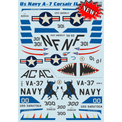 Print Scale 48-127 - 1/48 Decal for Airplane US Navy A-7 Corsair II, Part 2