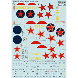 Print Scale 48-143 - 1/48 R-39 Aircobra Aces of the World War II Part 2 decal