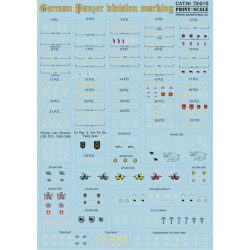Print Scale 72-015 - 1/72 Decal For German Panzer Division Marking Aircraft